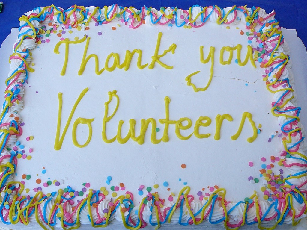Volunteer thank you cake