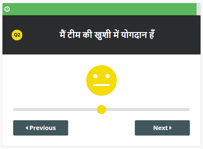 Multilingual employee surveys in Hindi